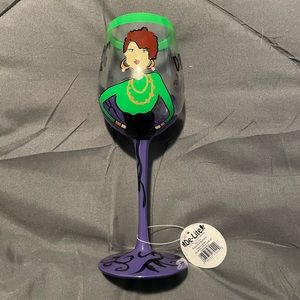 NWOT- Lolita-“Dream Big” hand painted wine glass